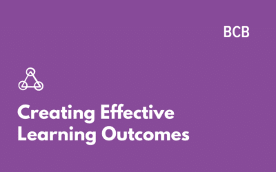 Creating Effective Learning Outcomes